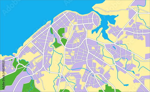 layered vector map of Havana.