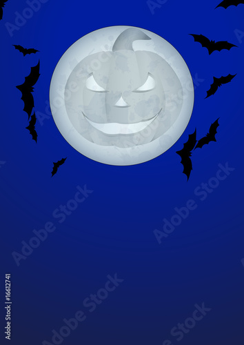 sfondo luna di halloween