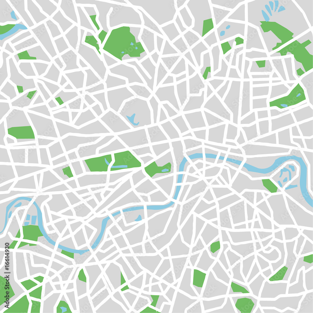 Fototapeta premium vector map of London.