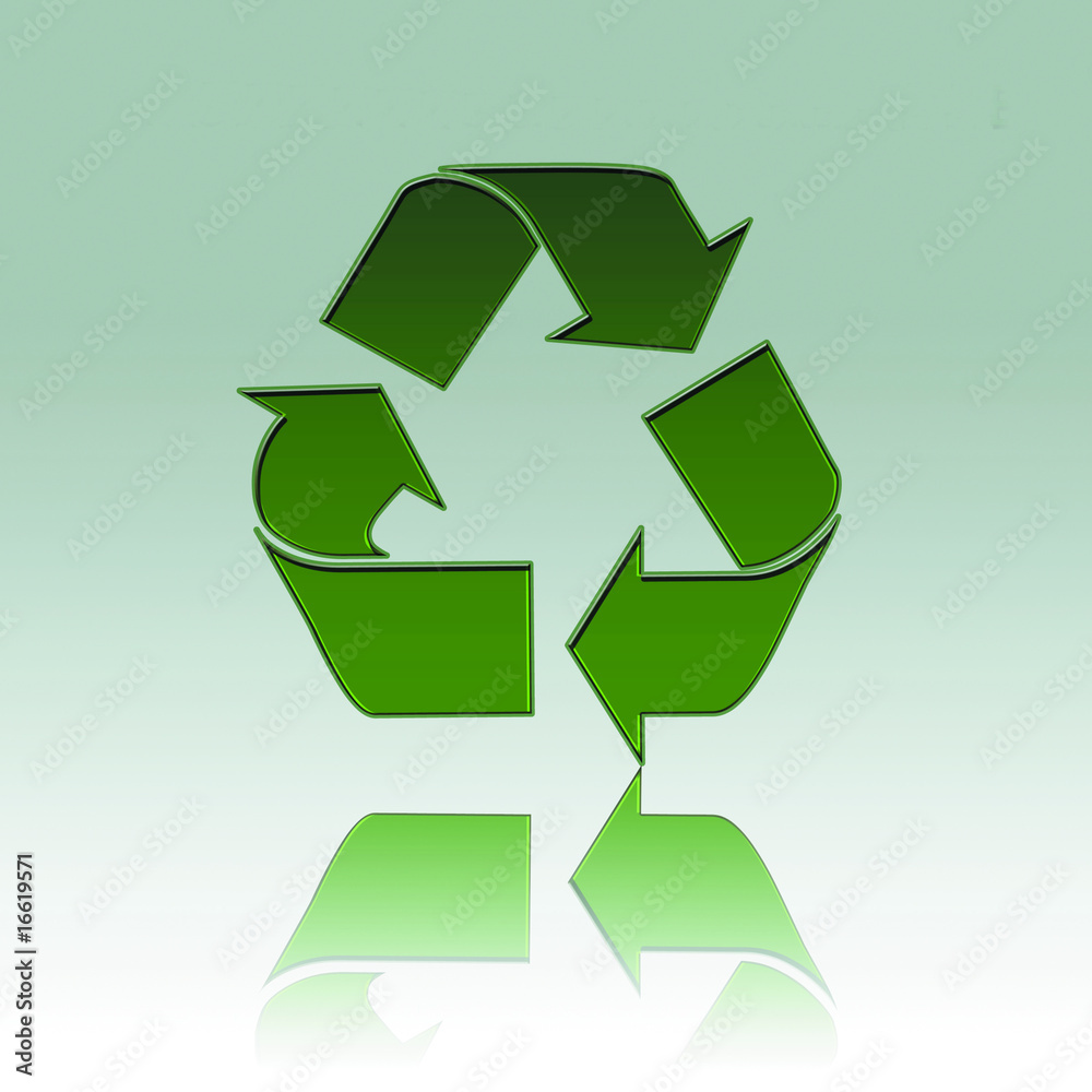 Obraz premium logo recyclage