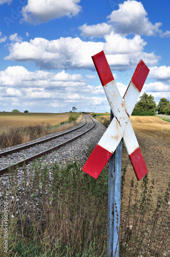 Bahnübergang einer Privatbahn photo