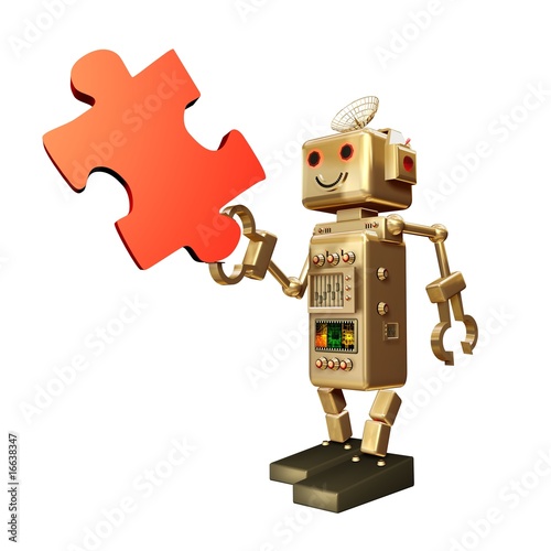 puzzle solution robot photo