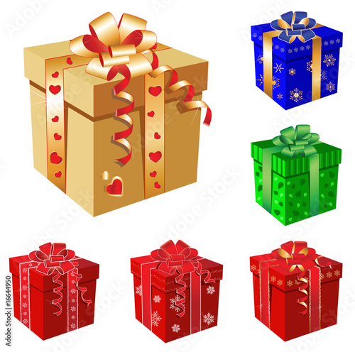 Vector. Gift boxes