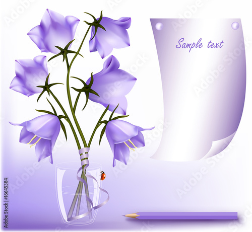 Bluebell in the glass