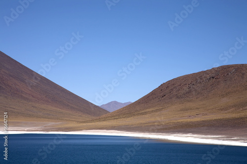 Lagunas Miscanti and Meniques in Atacama desert near Andes. photo