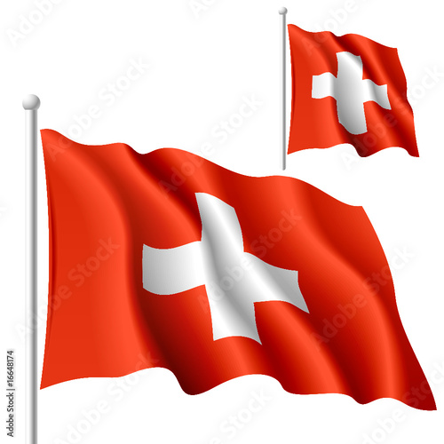 Flag of Switzerland. Vector.