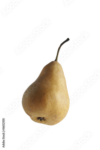 organic pear on white background