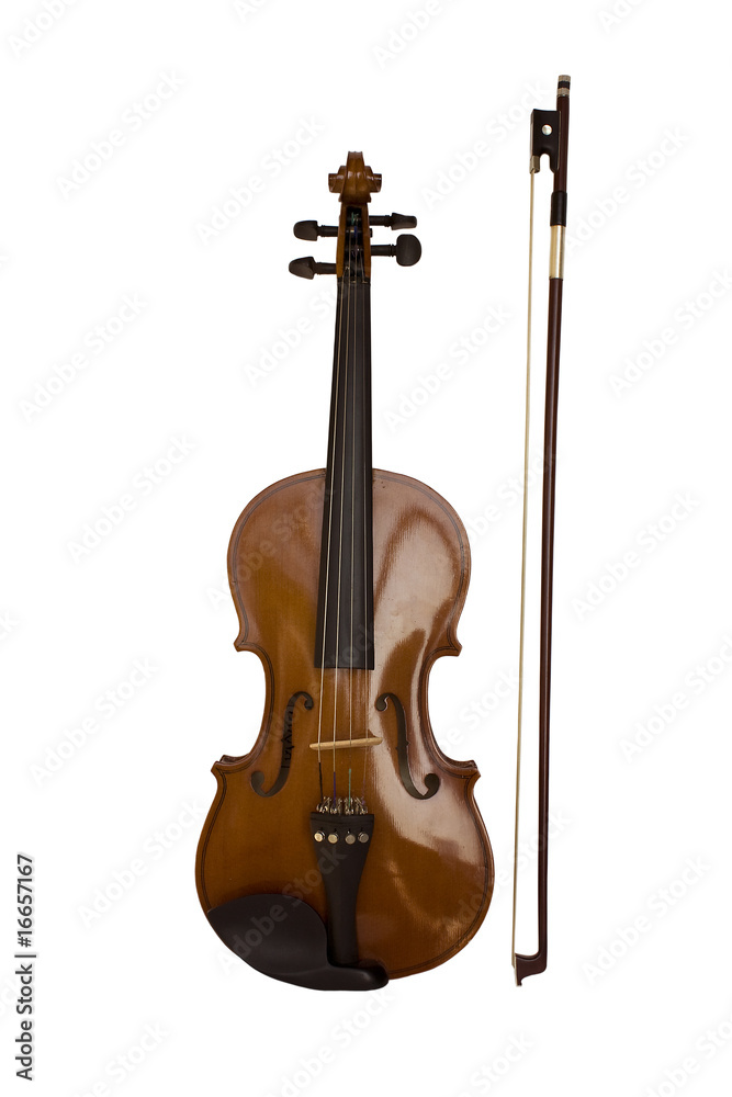Violin with a bow