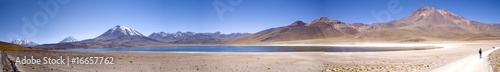 Lagunas Miscanti and Meniques in Atacama desert near Andes. photo