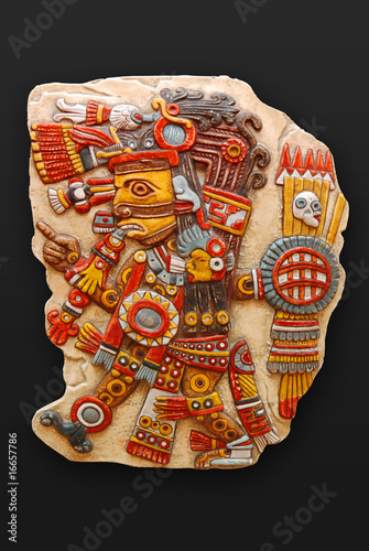 Stone god Tezacatlipoca sons of Ometeotl latin america