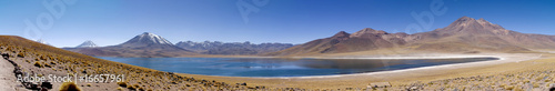 Lagunas Miscanti and Meniques in Atacama desert near Andes. © Yoann Combronde