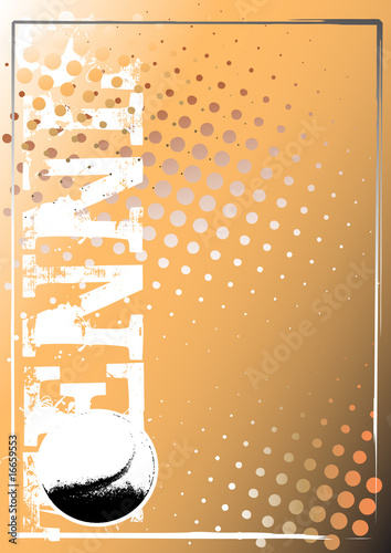 tennis golden poster background 1
