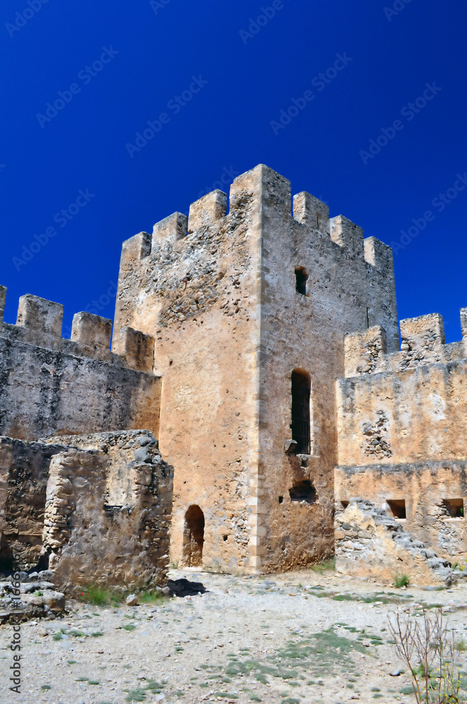 Frangocastello: venetian castle on the south coast of Crete.