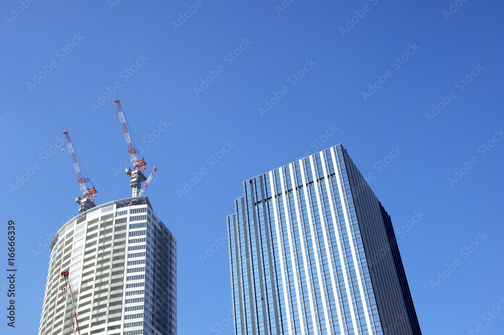 Obraz premium ビル建設