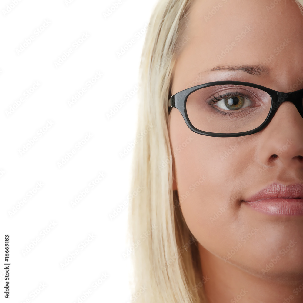 Young beautiful blond woman