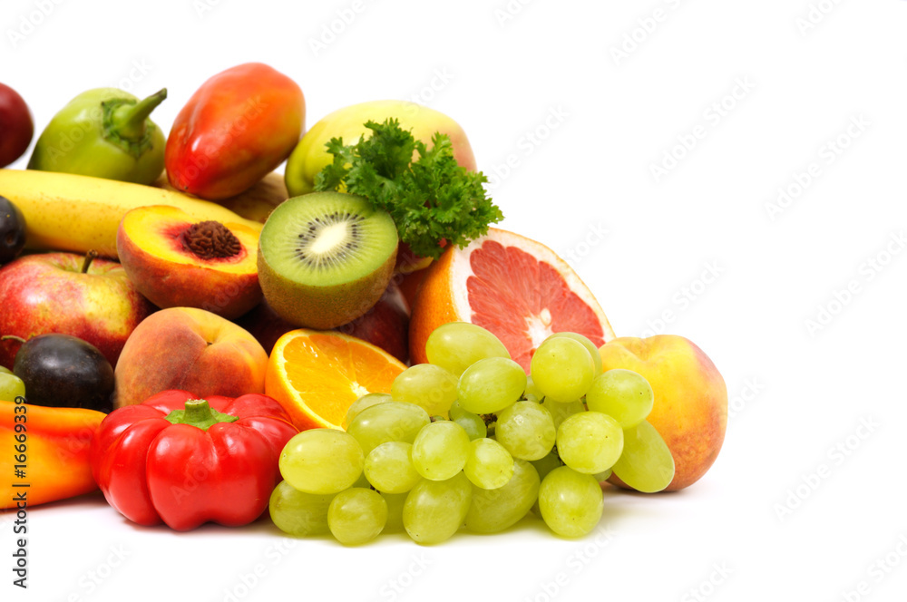 Naklejka owoce i warzywa