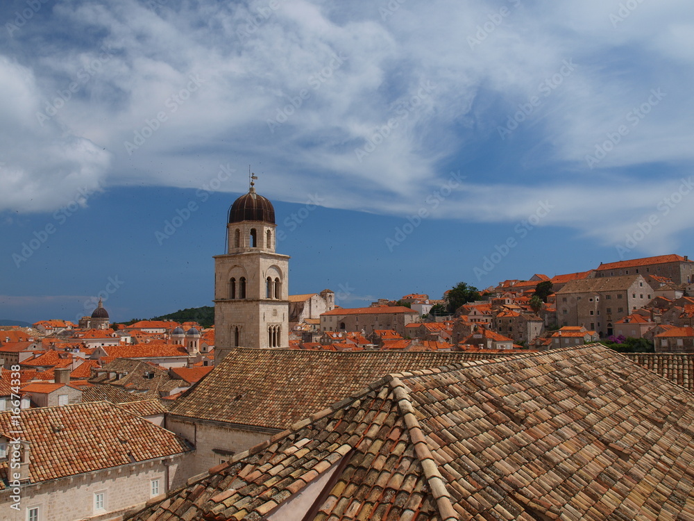 View of monastery of St. Francisk in Dubrovnik, Croatia View of monastery of St. Francisk in Dubrovnik, Croatia