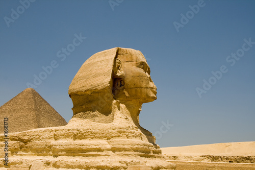 Sphinx of Giza and the Pyramid