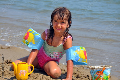 Mädchen am Strand