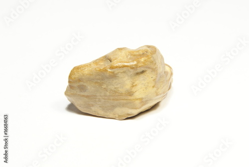 Small stone isolated on white background