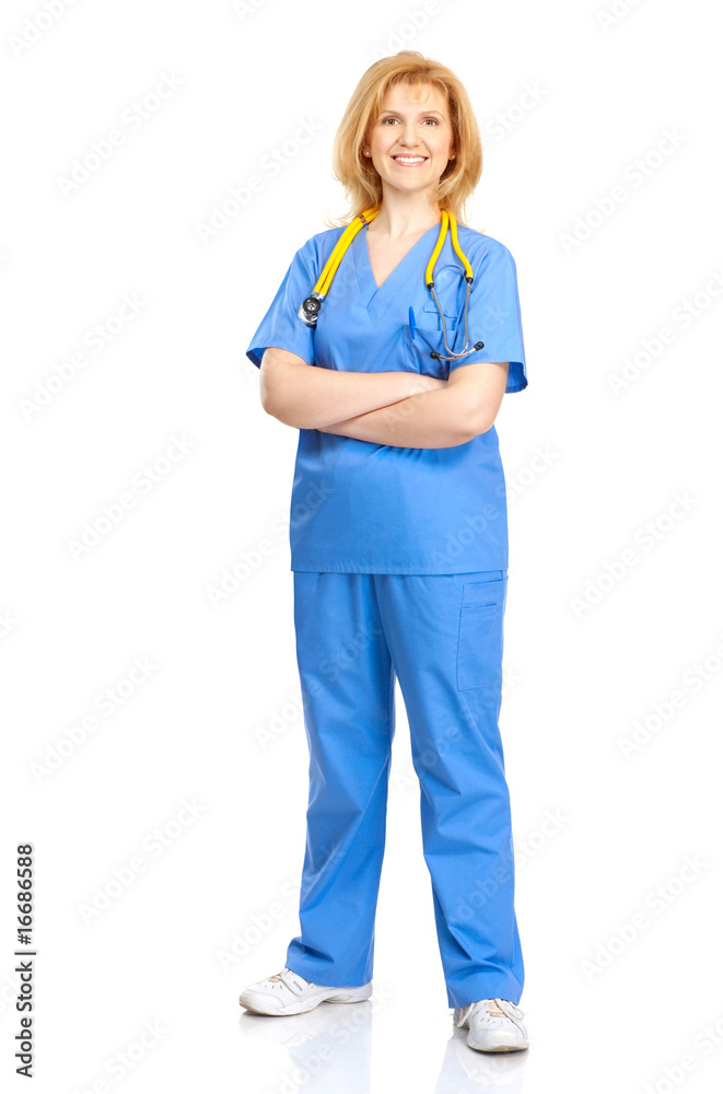 nurse with stethoscope