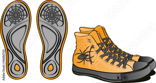 Pair of fancy shoes for Halloween