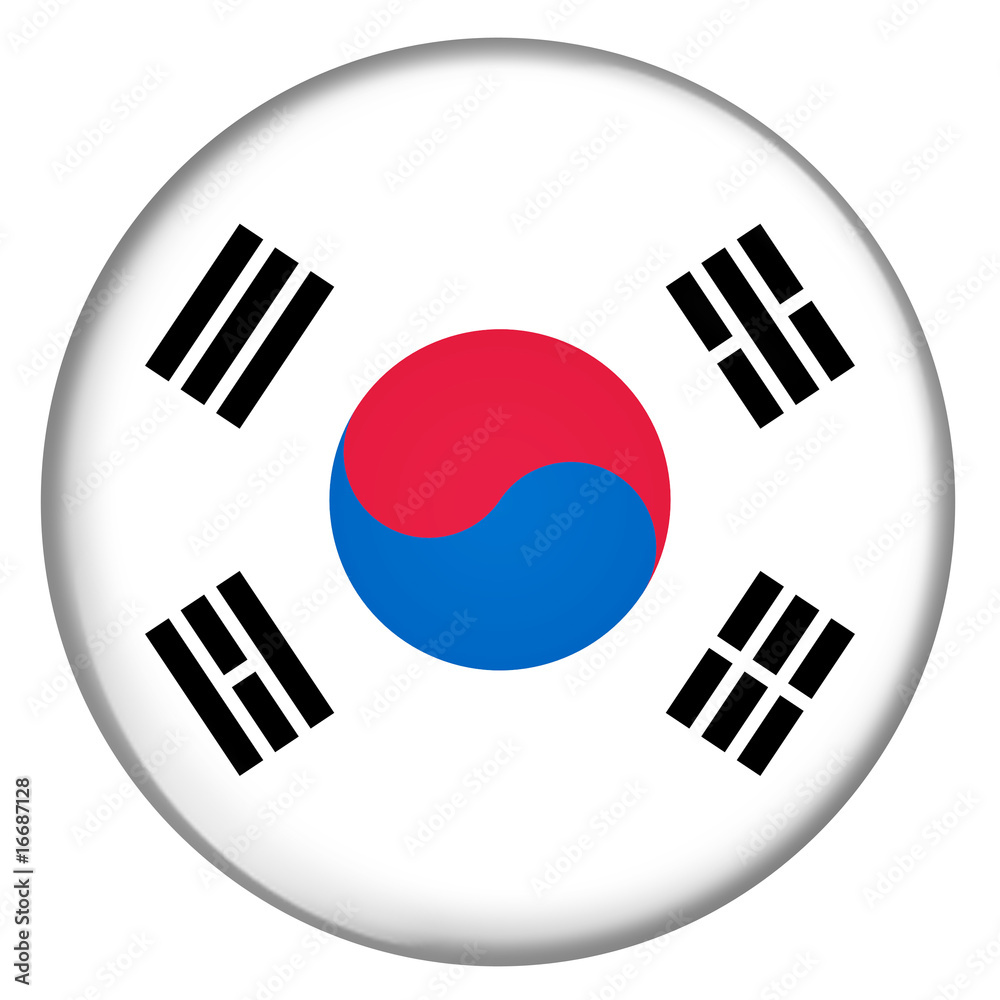3D-Button - Südkorea 3D-Button - Südkorea