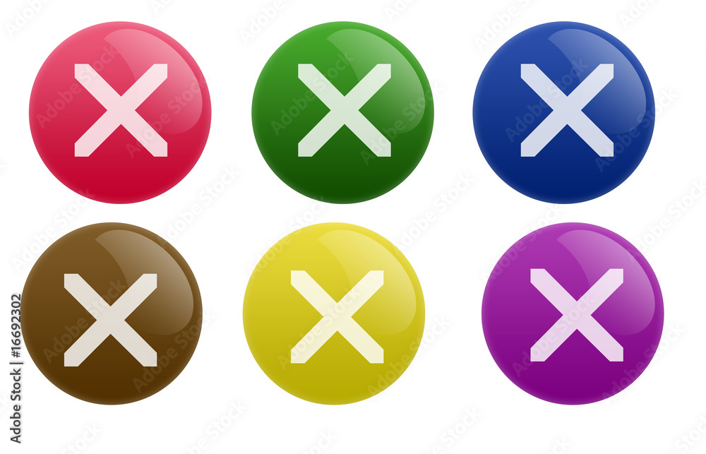 Glossy Stop Button Glossy Stop Button
