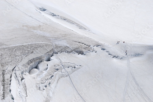 Randonnée sur les crevasses