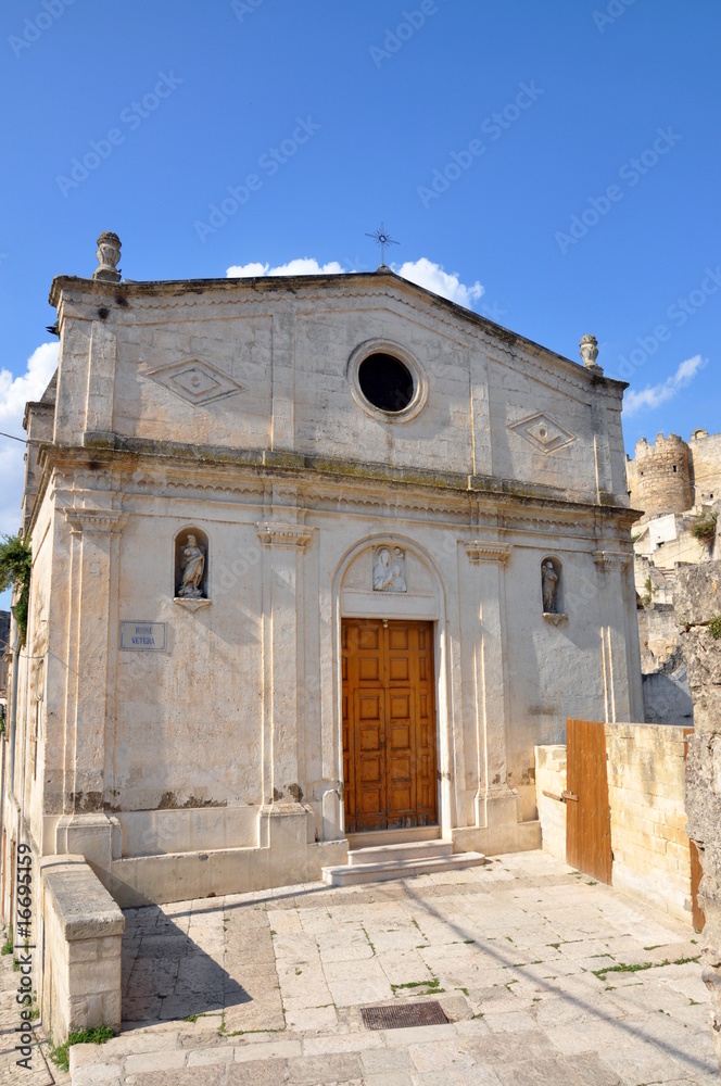 Obraz premium Kirche in Matera di Sassi