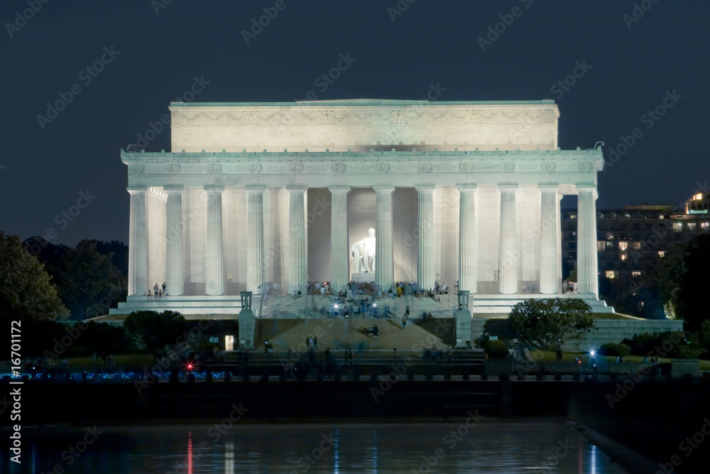 Obraz premium Lincoln Memorial, DC, at Night