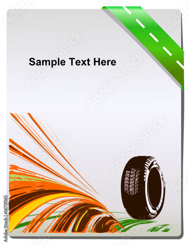 Vector background of car design