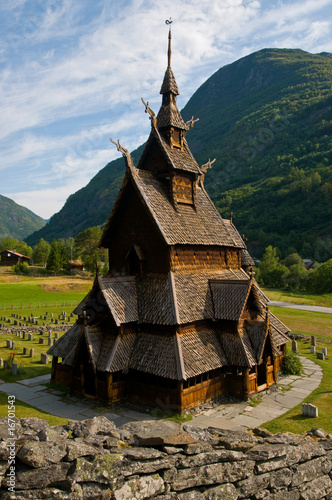 Stabkirche in Borgund, Norwegen