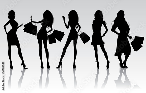 Shopping girls