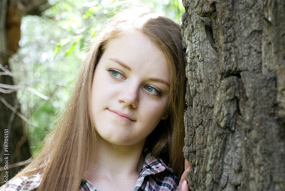 portrait of a young beautiful woman outdoors portrait of a young beautiful woman outdoors