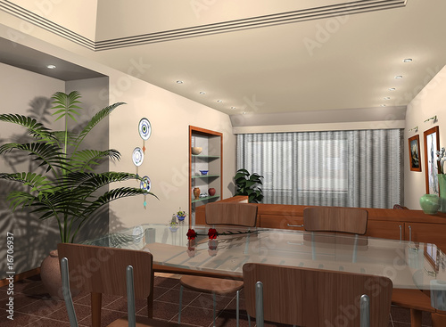 3D dining room
