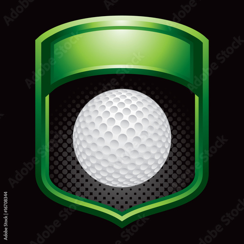 Golf ball in green display