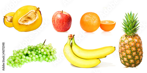 Healthy Eating  isolated on white background.