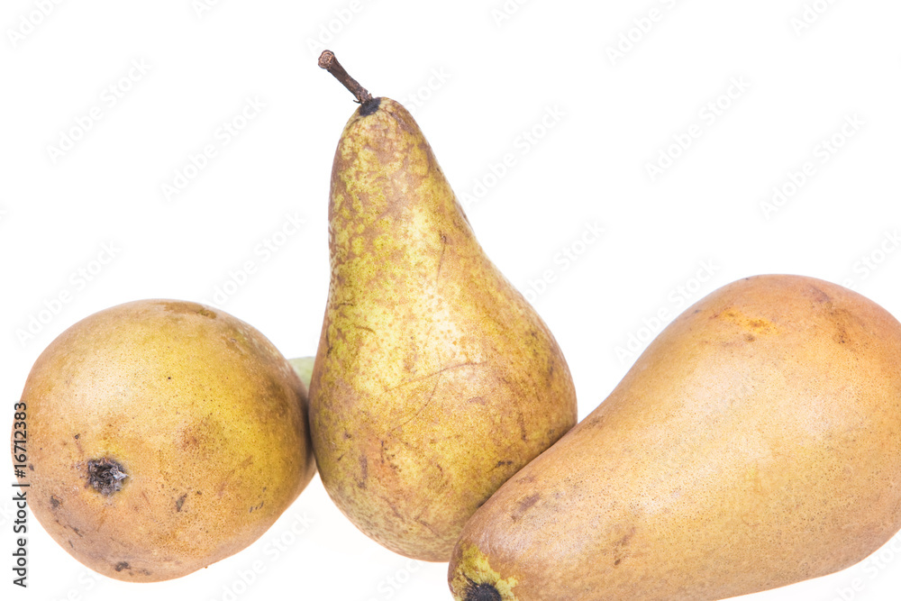 Pears isolated on white background. Pears isolated on white background.