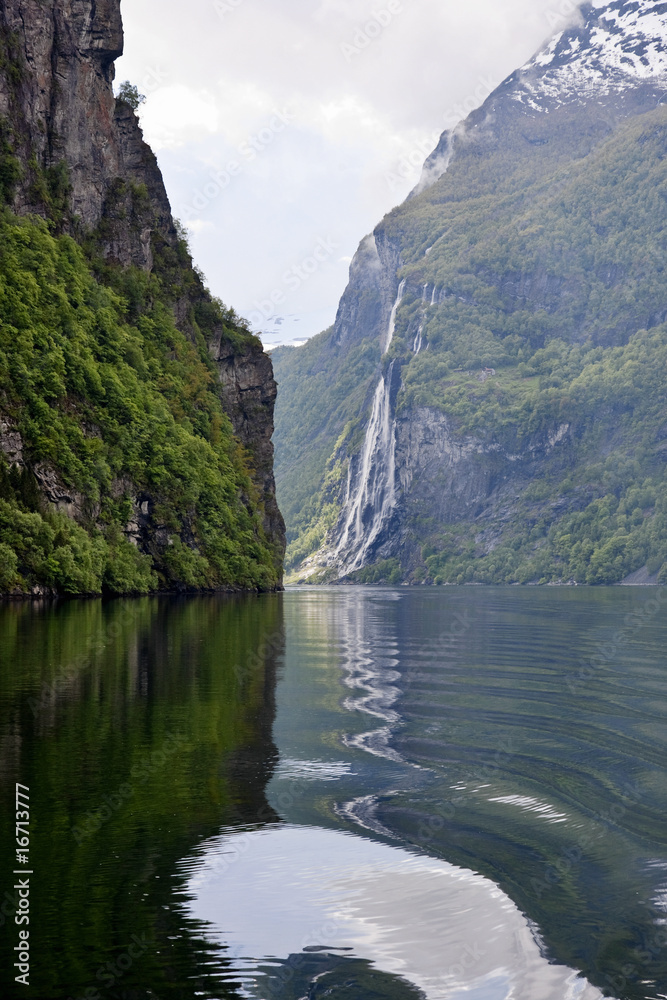 Geiranger fjord landscape