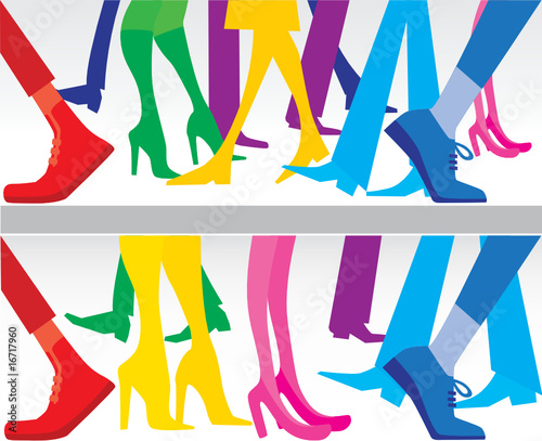 silhouettes of legs