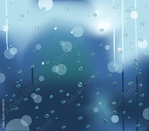 drops on glass