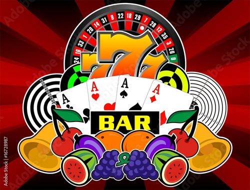 Glücksspiel Illustration BAR 777