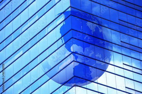 Wallpaper Mural 地球儀とビジネスイメージ Torontodigital.ca