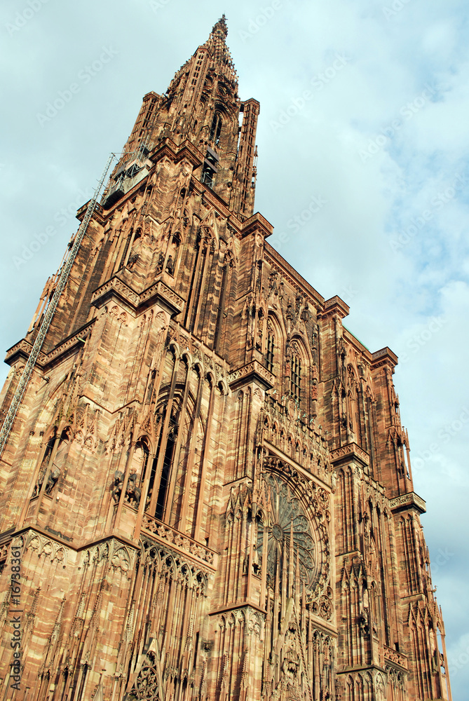 Façade de la cathédrale Notre Dame de Strasbourg
