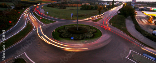 Tableau sur toile kreisverkehr