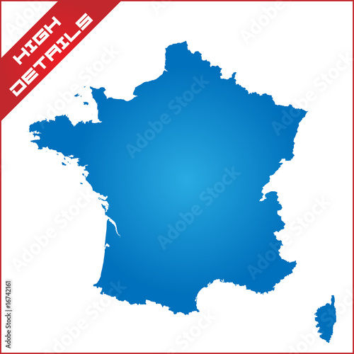 Carte de France HIGH DETAILS