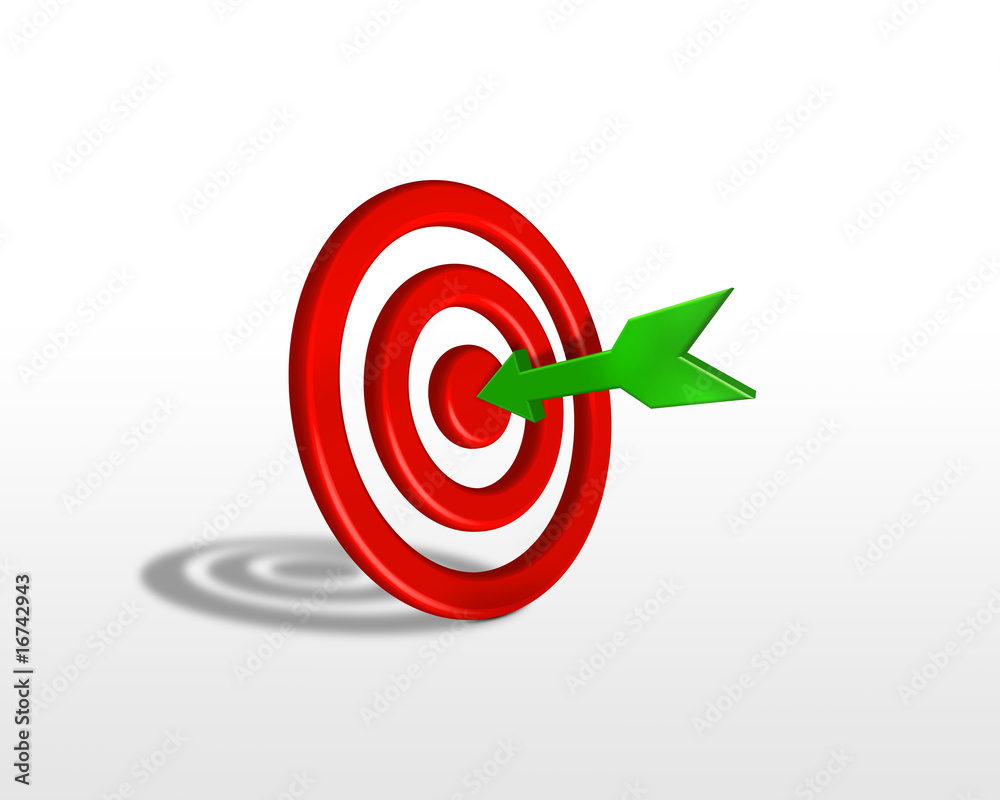 arrow on target