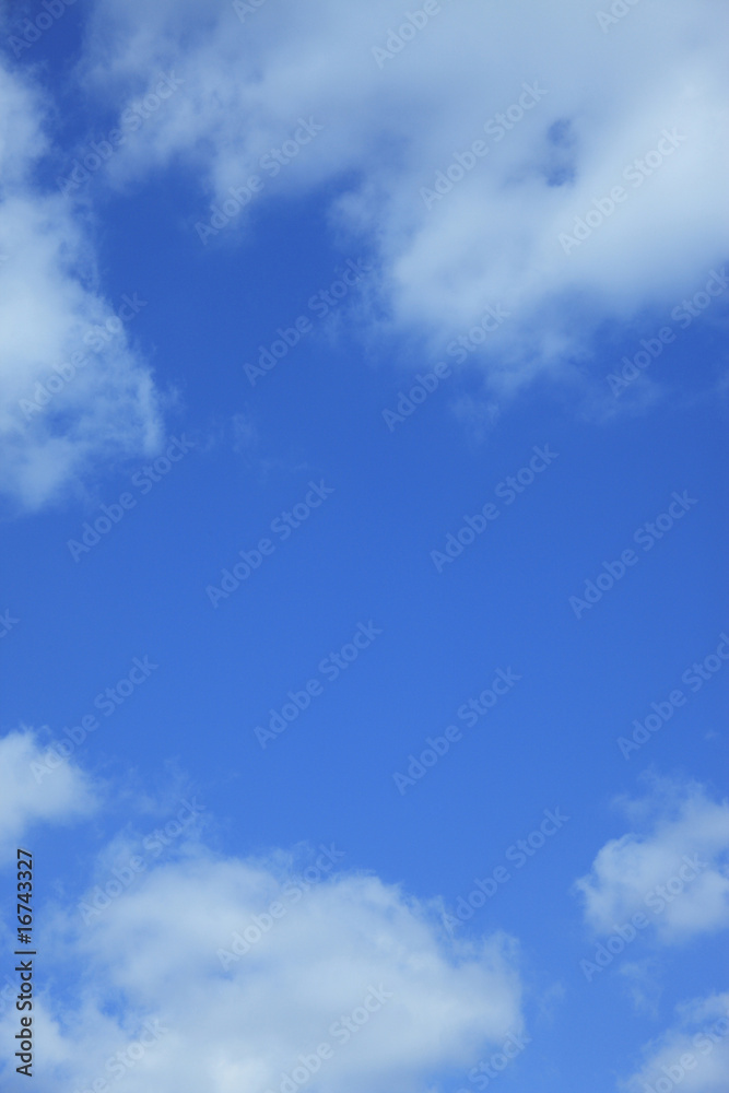 Naklejka premium 青空と雲