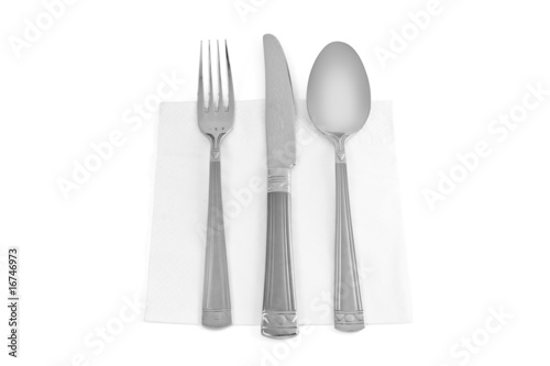 kitchen utensils. fork  knife and spoon